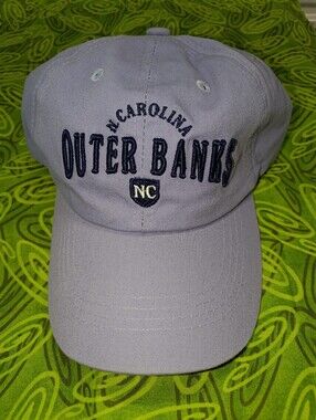 N.Carolina Outer Banks Embroidered Strap-on 100% Cotton Hat Cap OSFM